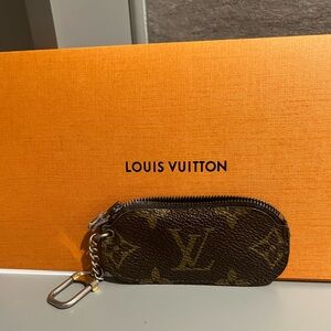 Louis Vuitton vintage monogram small keychain with zipper